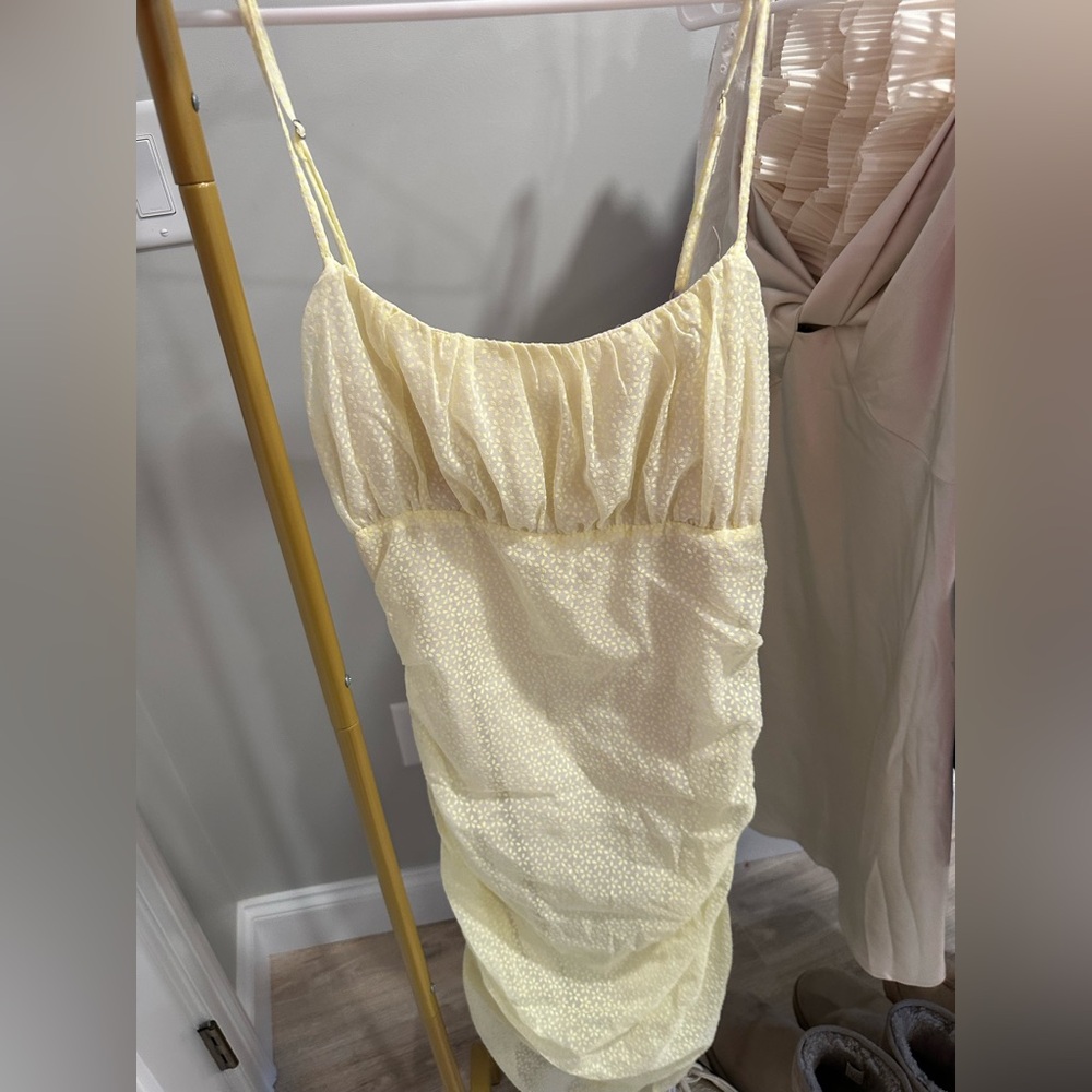 Storia yellow mini dress